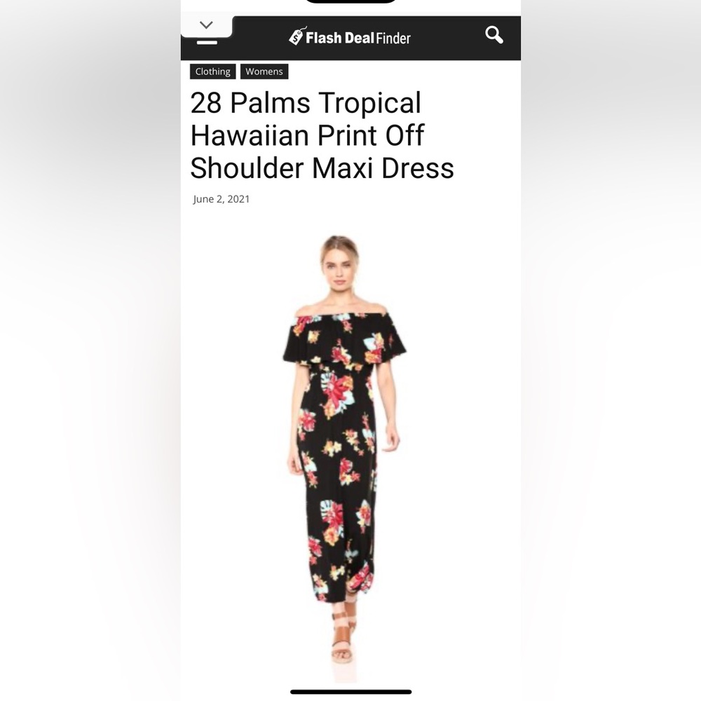 Off shoulder maxi dress